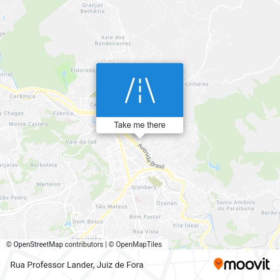 Rua Professor Lander map