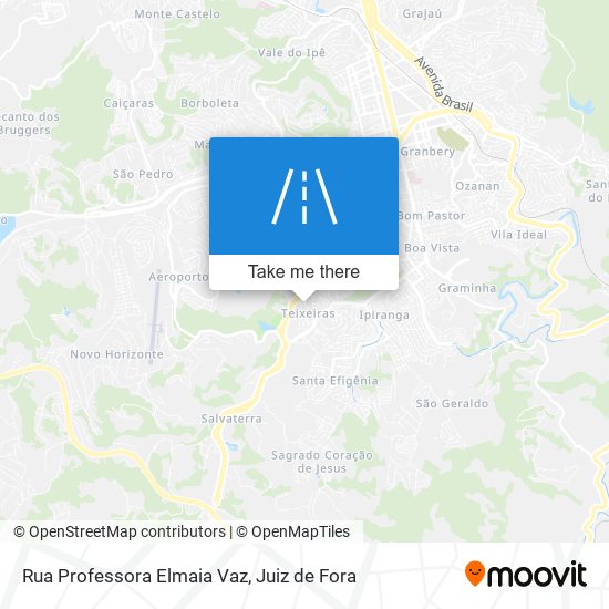 Mapa Rua Professora Elmaia Vaz