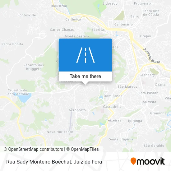 Rua Sady Monteiro Boechat map