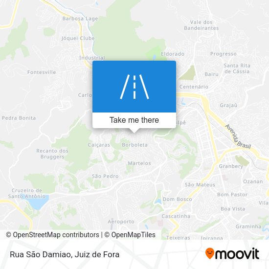 Rua São Damiao map