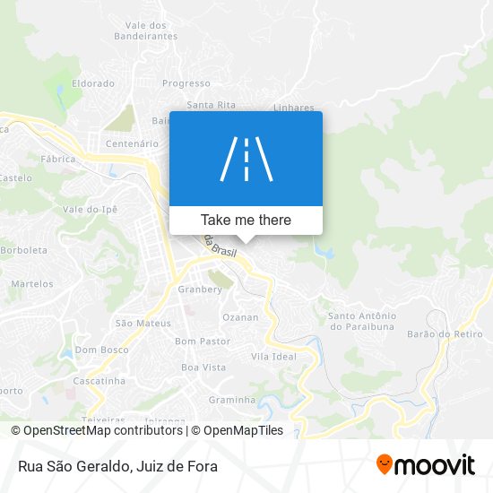 Mapa Rua São Geraldo