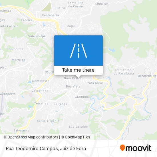 Rua Teodomiro Campos map