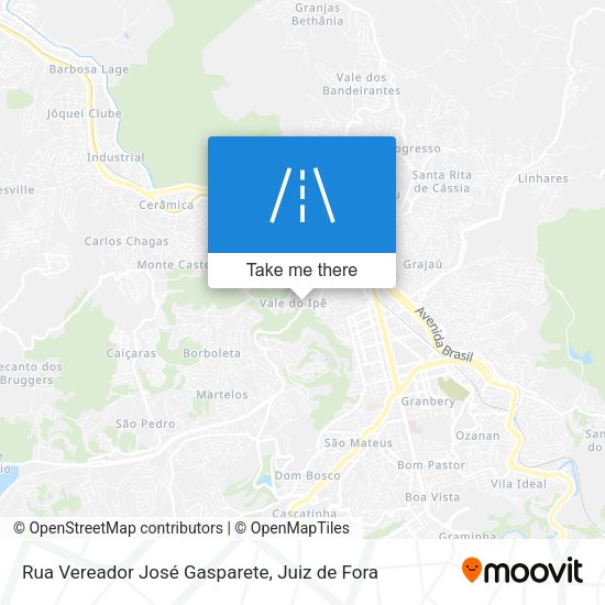 Rua Vereador José Gasparete map