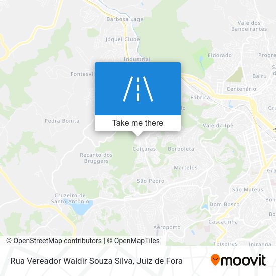 Rua Vereador Waldir Souza Silva map