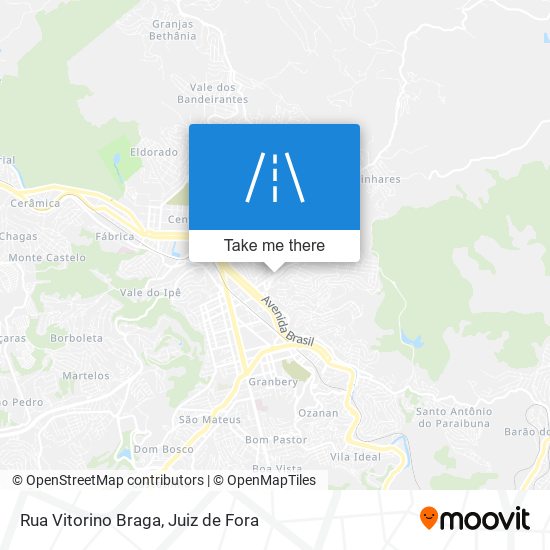 Mapa Rua Vitorino Braga