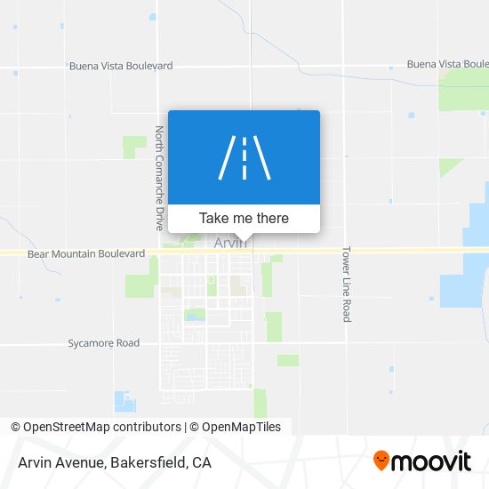 Arvin Avenue map