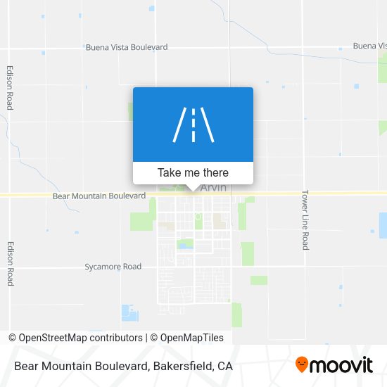 Bear Mountain Boulevard map