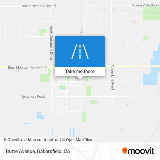 Butte Avenue map