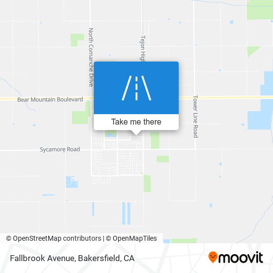 Mapa de Fallbrook Avenue