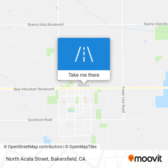 North Acala Street map