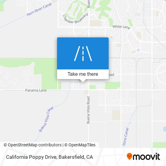 California Poppy Drive map