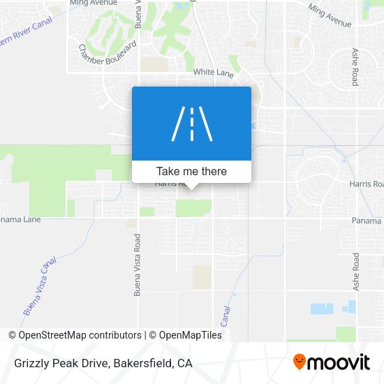 Grizzly Peak Drive map