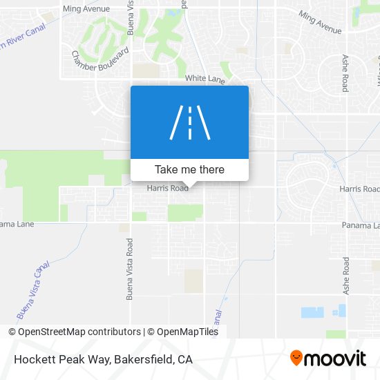 Hockett Peak Way map