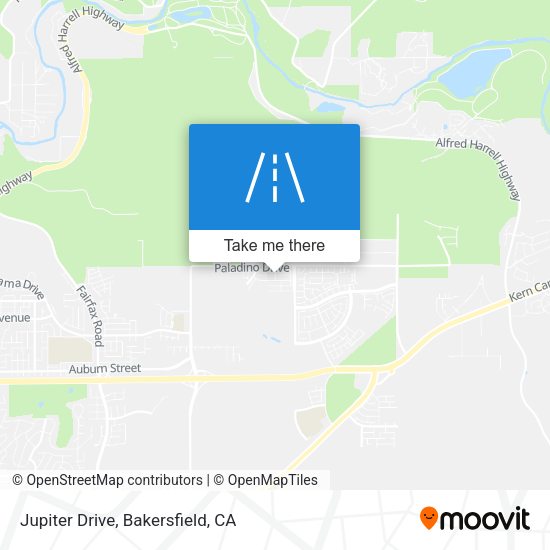 Jupiter Drive map