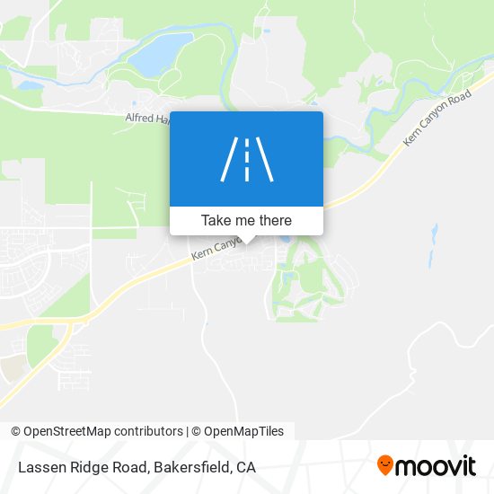 Lassen Ridge Road map