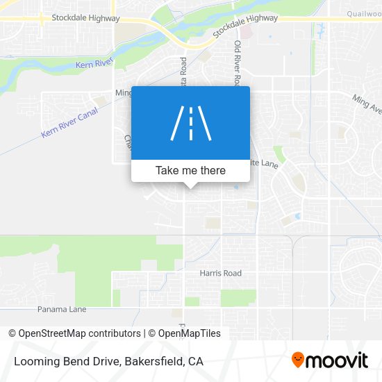 Looming Bend Drive map