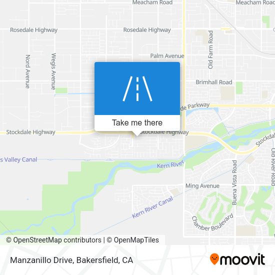 Manzanillo Drive map