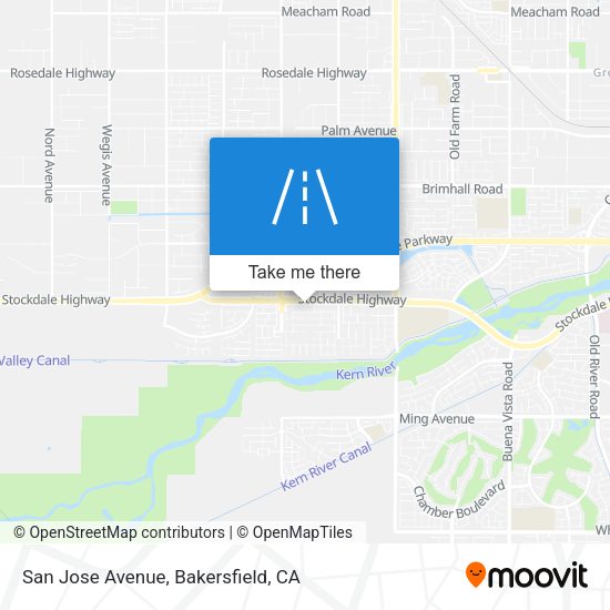 San Jose Avenue map