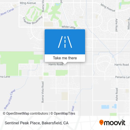 Sentinel Peak Place map