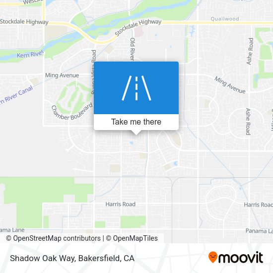Shadow Oak Way map
