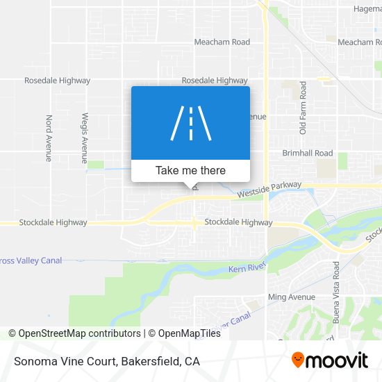 Mapa de Sonoma Vine Court