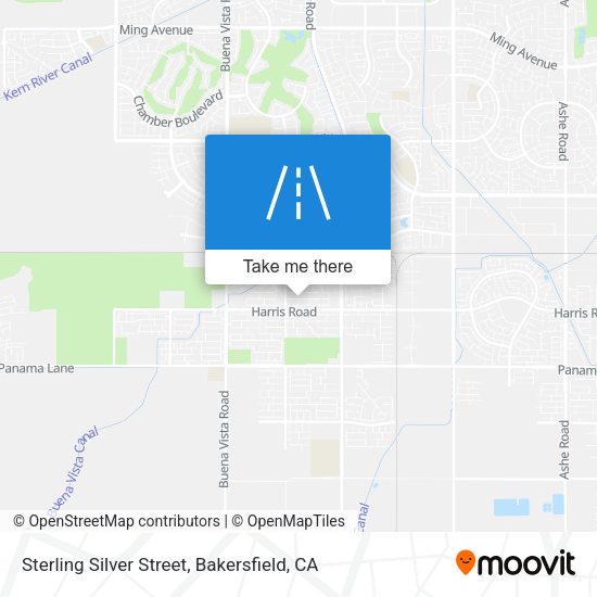 Mapa de Sterling Silver Street