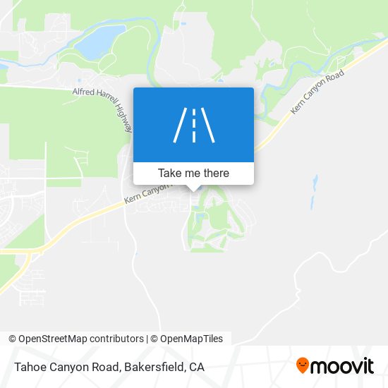 Mapa de Tahoe Canyon Road