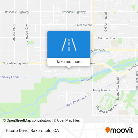 Tecate Drive map