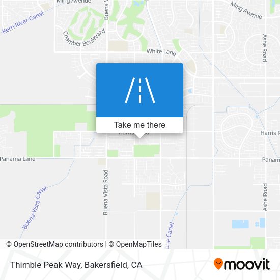 Thimble Peak Way map