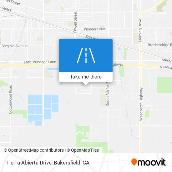 Tierra Abierta Drive map