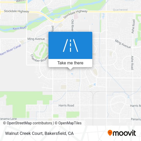 Mapa de Walnut Creek Court