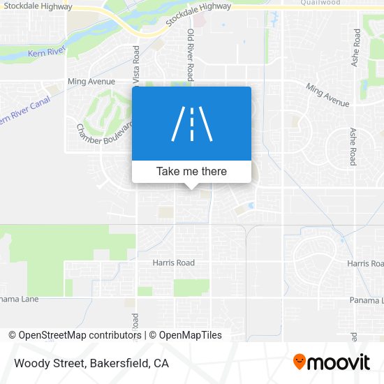 Woody Street map