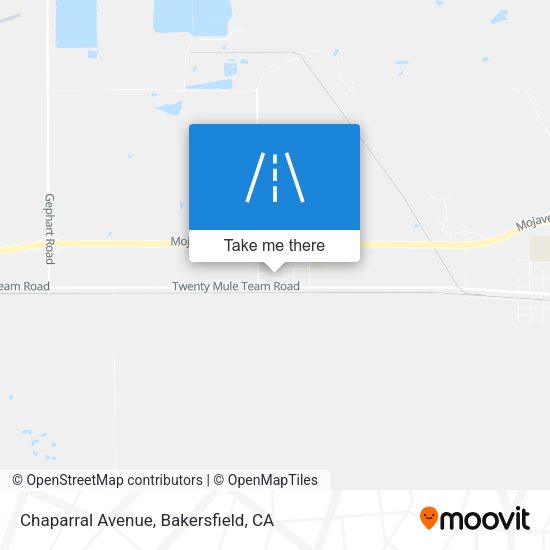 Chaparral Avenue map