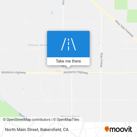 North Main Street map