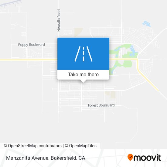 Manzanita Avenue map