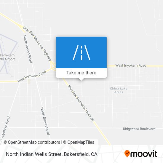 North Indian Wells Street map
