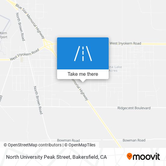 North University Peak Street map