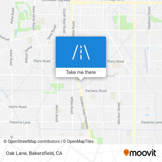 Oak Lane map