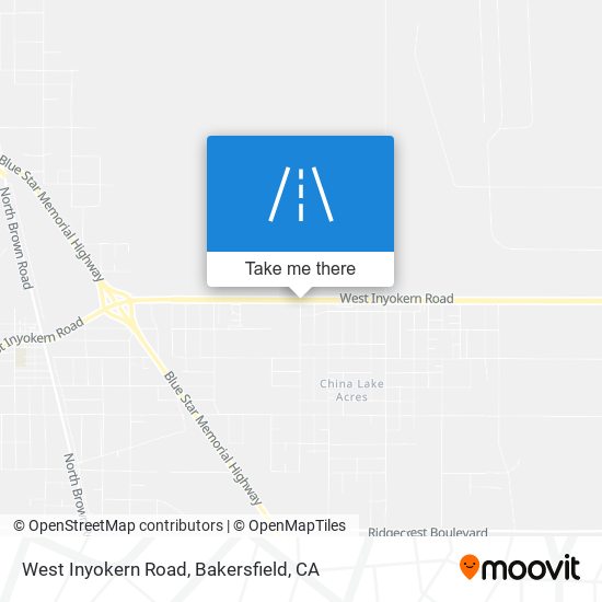West Inyokern Road map