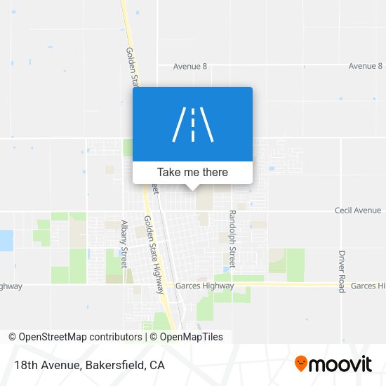 Mapa de 18th Avenue