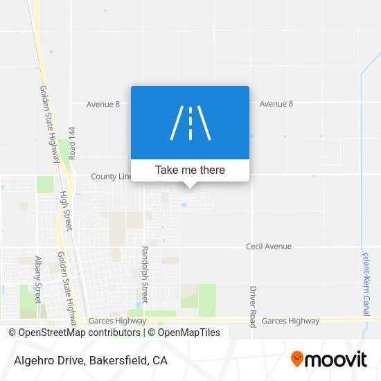 Algehro Drive map