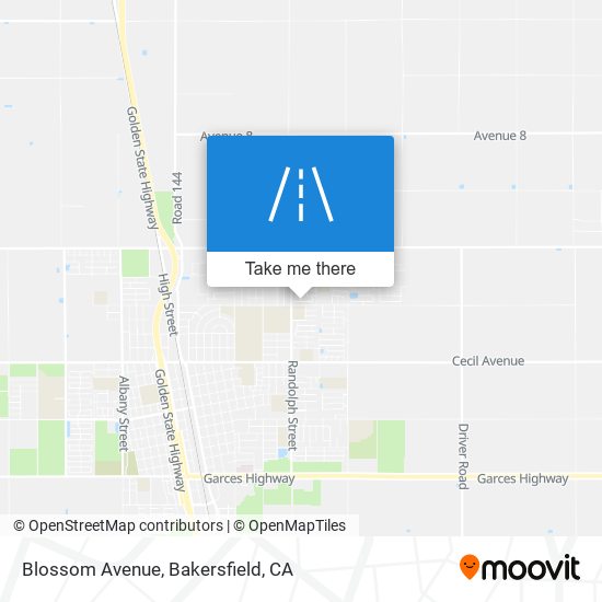 Mapa de Blossom Avenue