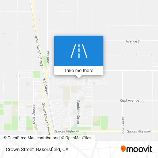 Crown Street map