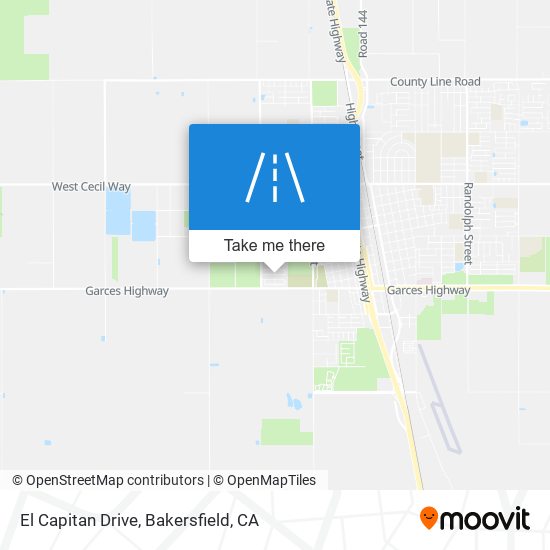 El Capitan Drive map