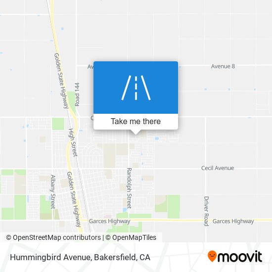 Hummingbird Avenue map