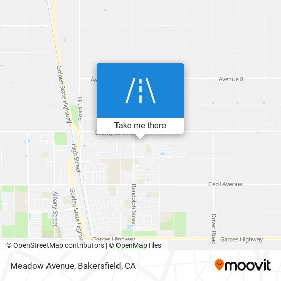 Meadow Avenue map