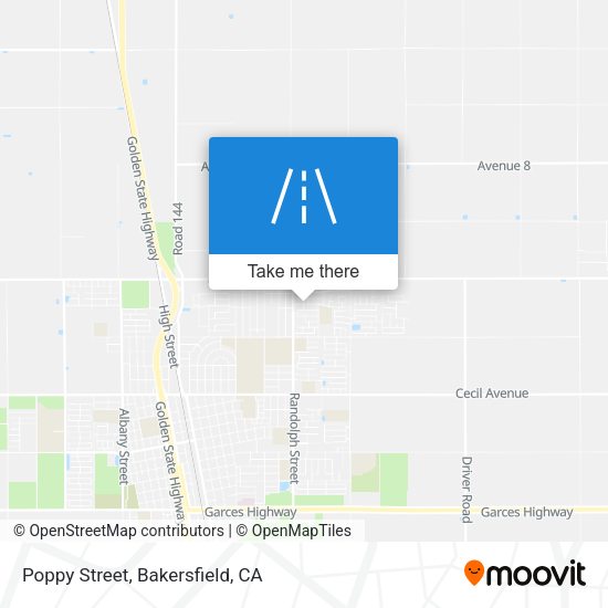 Poppy Street map