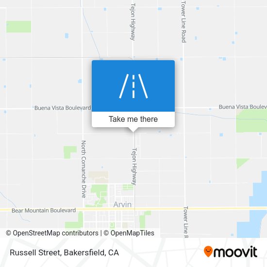Russell Street map