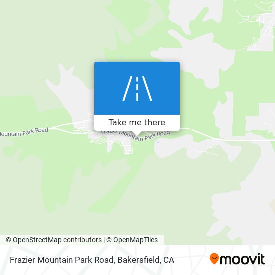 Frazier Mountain Park Road map