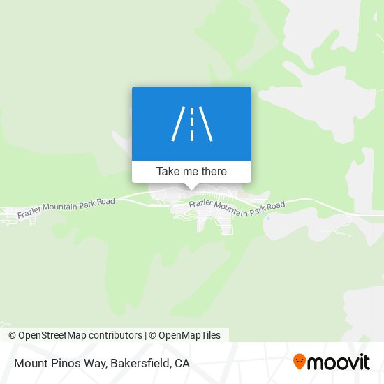 Mount Pinos Way map